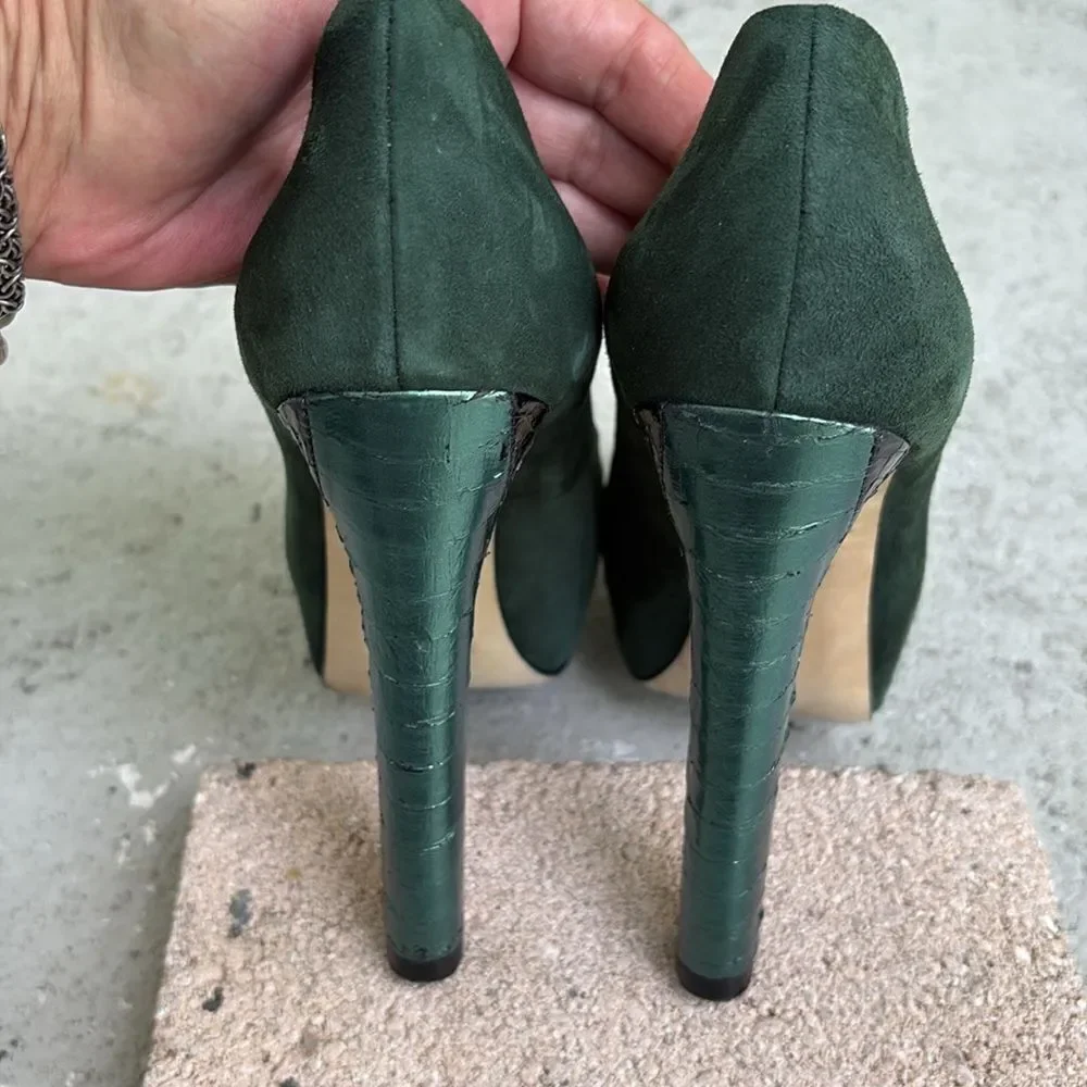 Brian Atwood Suede platform heels